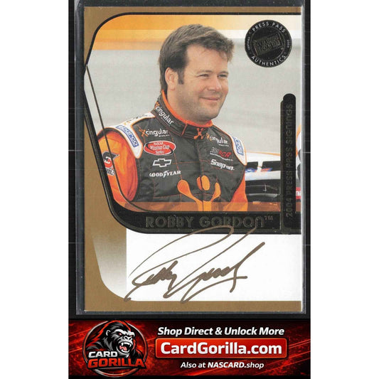 2004 Press Pass #NNO Robby Gordon Signings Gold #/50
