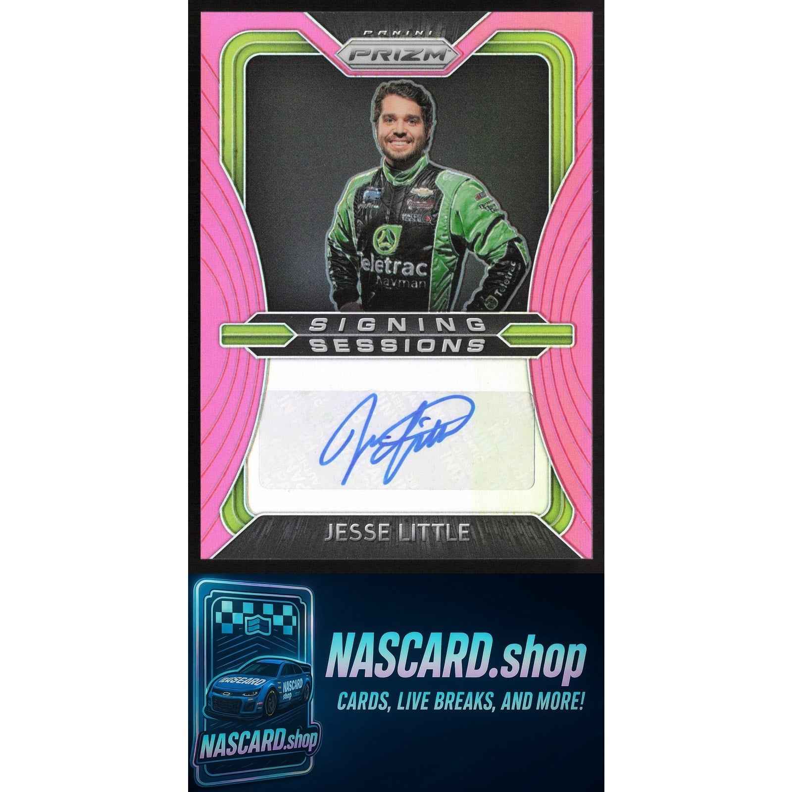 2020 Panini Prizm #SS-JL Jesse Little Signing Sessions Pink Prizm #/50