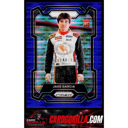 2024 Panini Prizm #49 Jake Garcia Blue Pulsar #/75