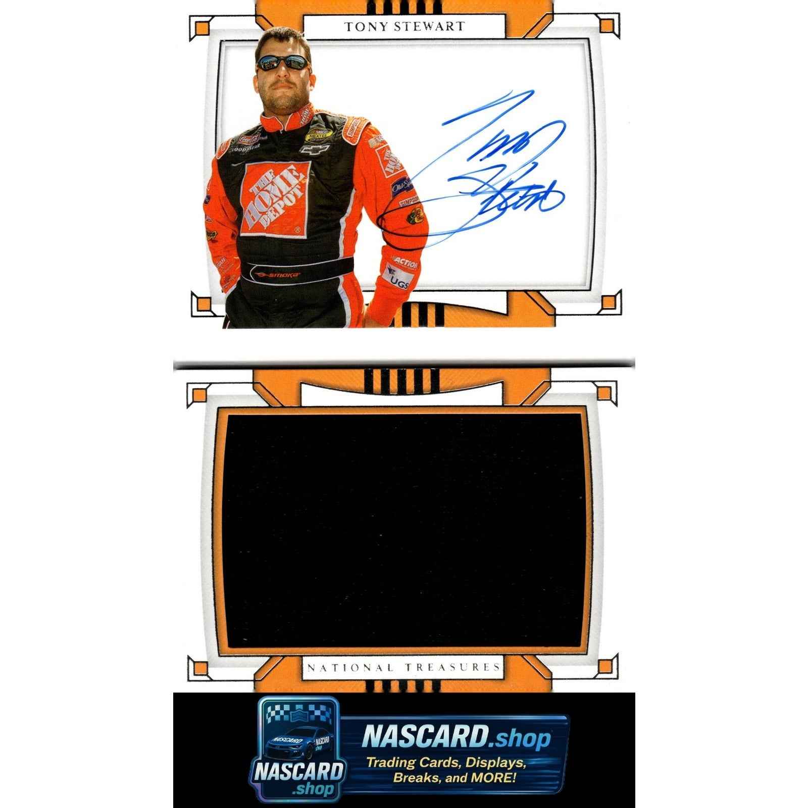 2020 National Treasures Tony Stewart Jumbo Firesuit Signature Booklet #25/25