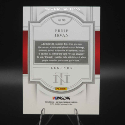 2024 Panini National Treasures Legends #99 Ernie Irvin 24/49 - NASCARD.shop