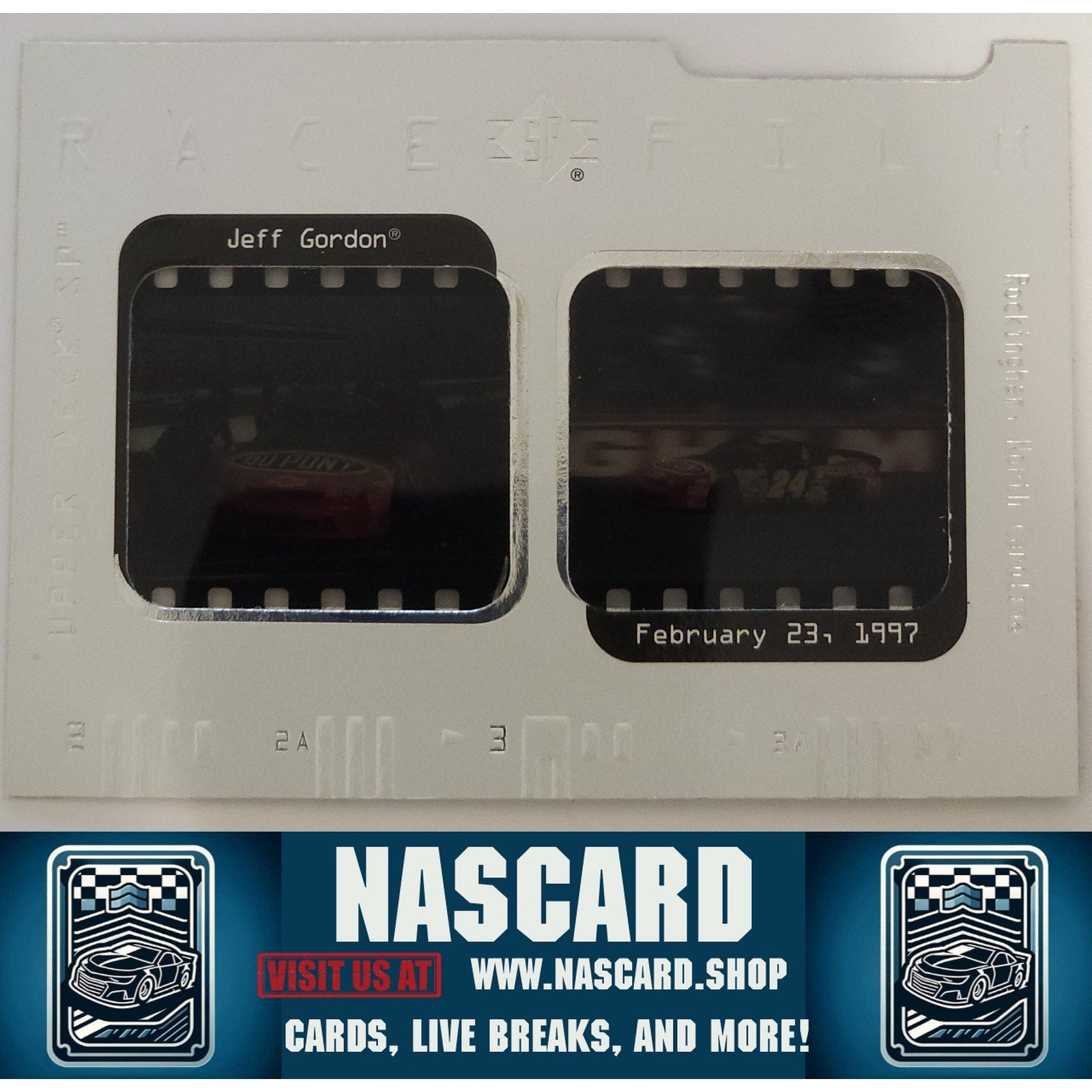 1997 Upper Deck #RF1 Jeff Gordon Race Film #399/400 - NASCARD.shop