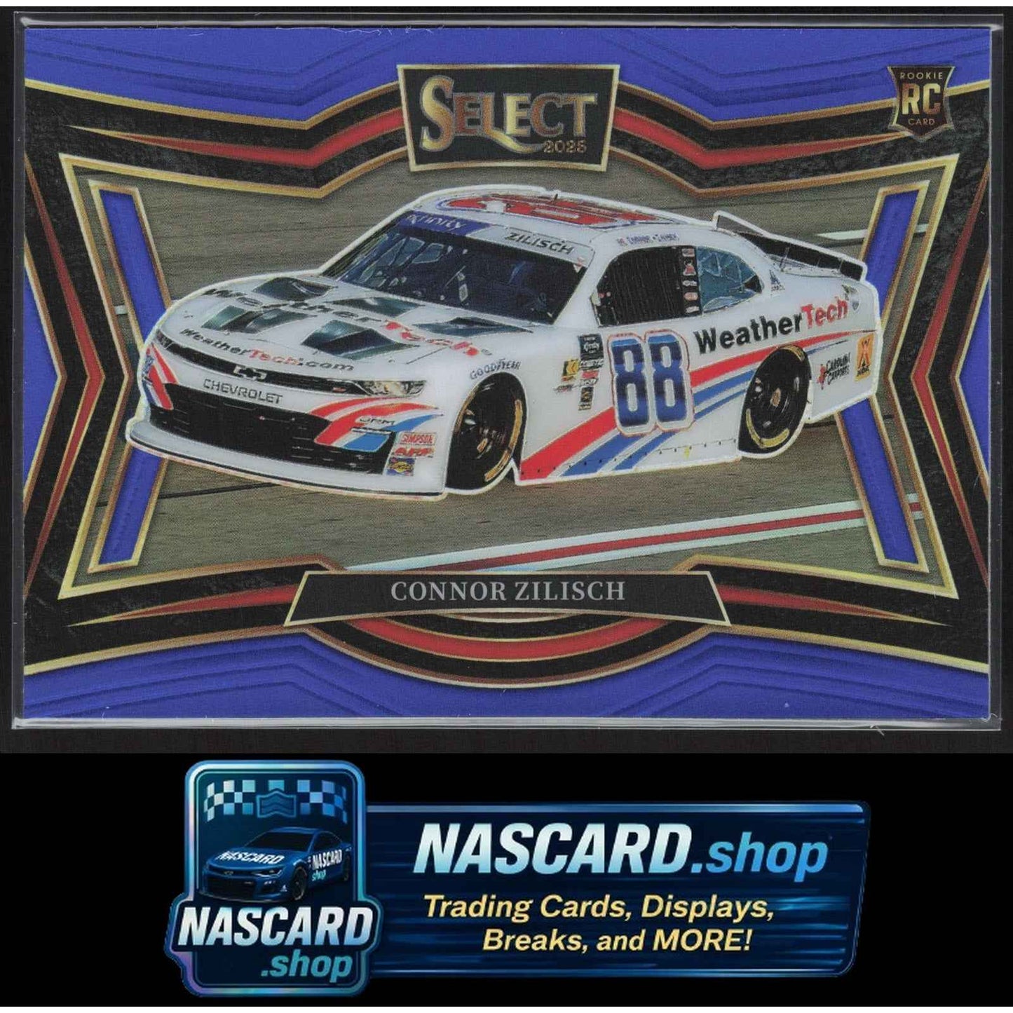 2025 Panini Select #120 Connor Zilisch Blue Prizms #/175 RC
