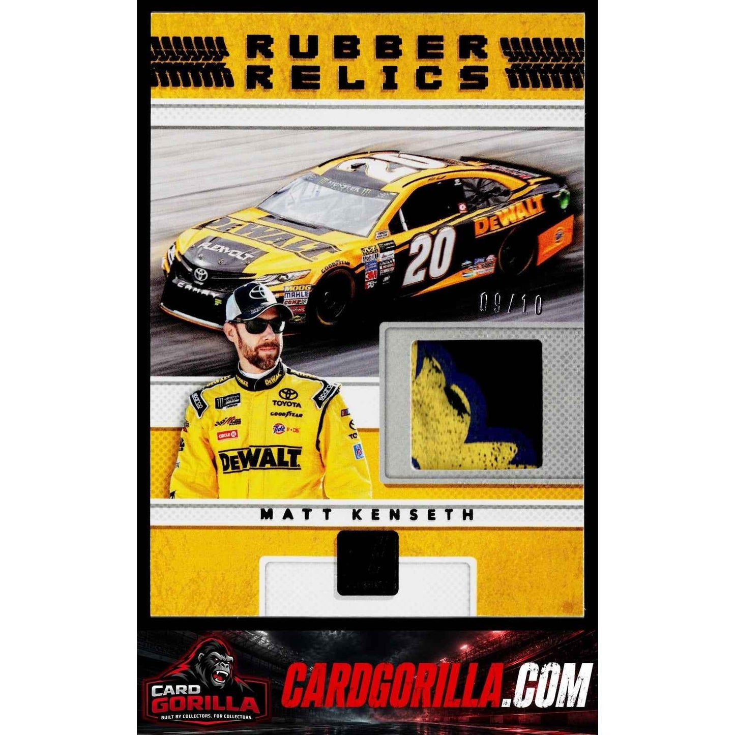 2018 Donruss #RR-MK Matt Kenseth Rubber Relics Black #/10