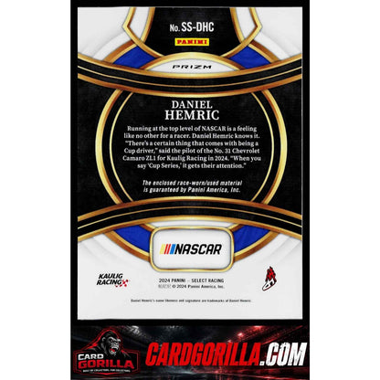 2024 Panini Select #SS-DHC Daniel Hemric Selective Swatches Flash Prizms