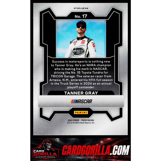 2024 Panini Prizm #17 Tanner Gray White Sparkle
