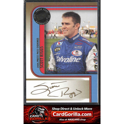 2005 Press Pass #NNO Scott Riggs Signings Gold #01/50