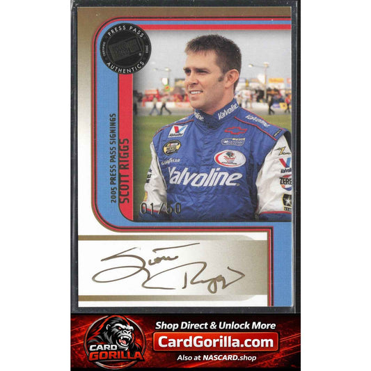 2005 Press Pass #NNO Scott Riggs Signings Gold #01/50