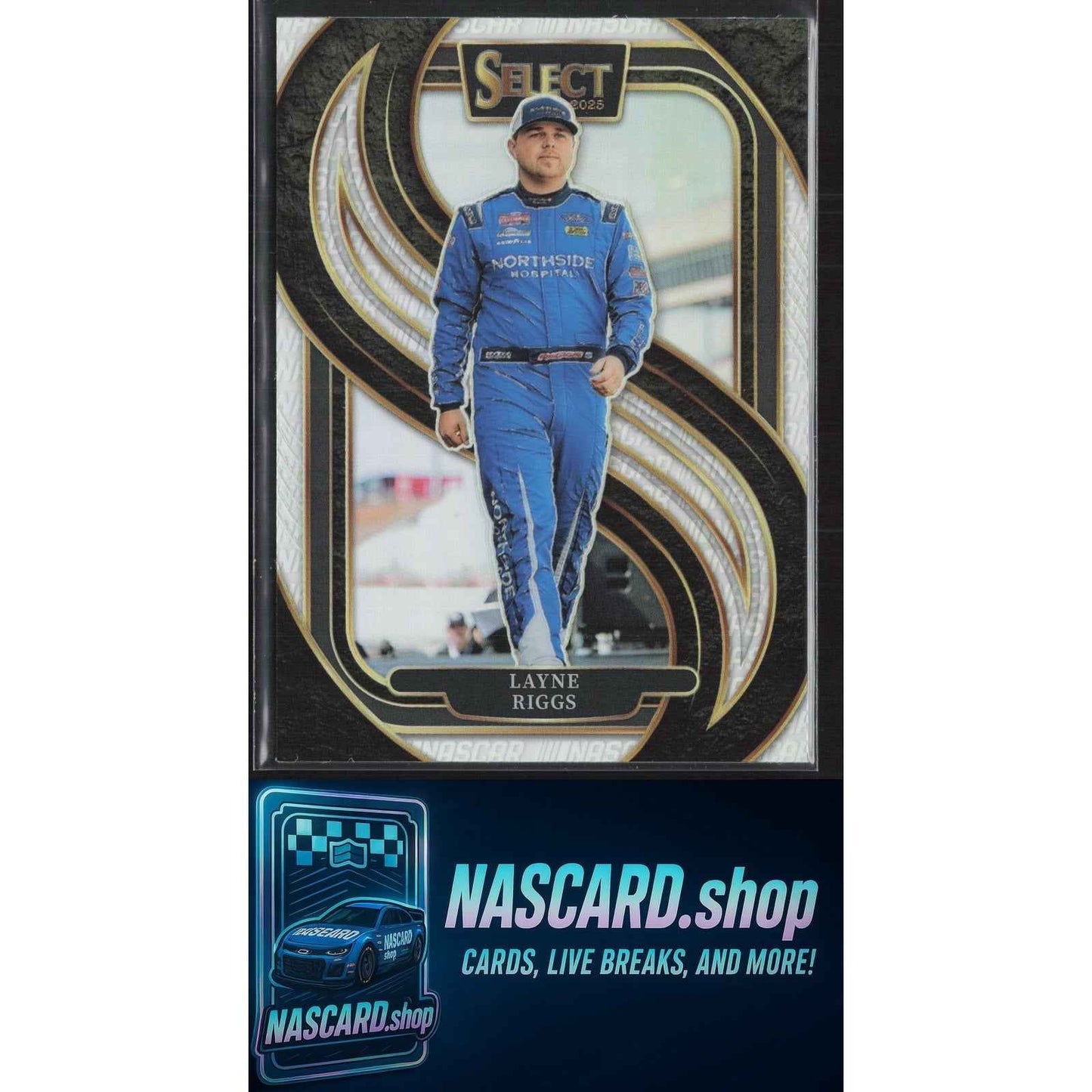 2025 Panini Select #209 Layne Riggs Silver NASCAR Logo