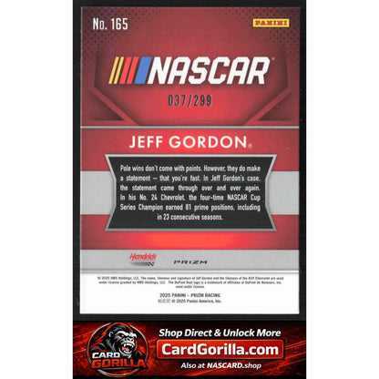 2025 Panini Prizm #165 Jeff Gordon Pulsar #/299