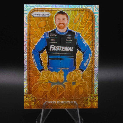 2024 Panini Prizm Racing Pot of Gold Mojo Prizm #23 Chris Buescher /25 - NASCARD.shop