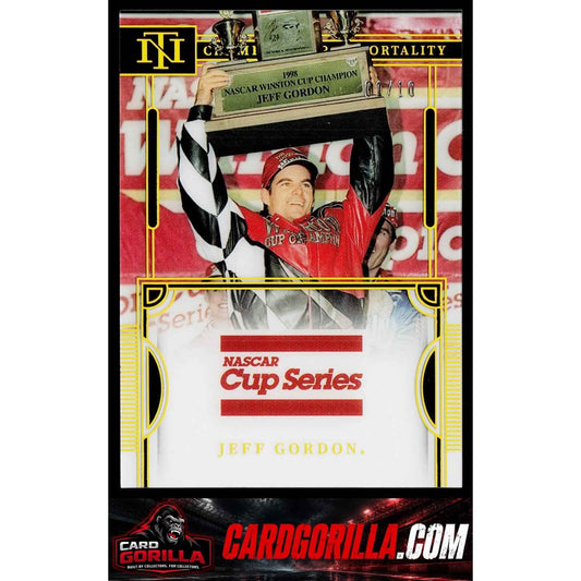 2023 National Treasures Jeff Gordon Championship Immortality Holo Gold #/10