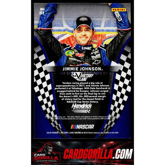 2018 Panini Victory Lane #91 Jimmie Johnson Blue #25/25