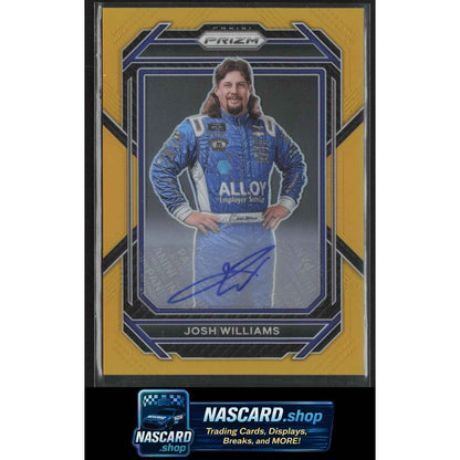 2023 Panini Prizm #7 Josh Williams Gold Prizm Signatures #/10