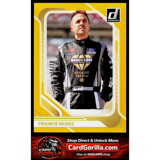 2026 Donruss Racing #46 Franzkie Muniz Gold #10/10