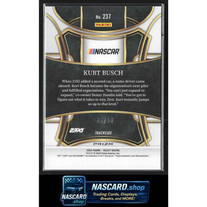 2024 Panini Select #237 Kurt Busch Black and Blue Prizms #/49