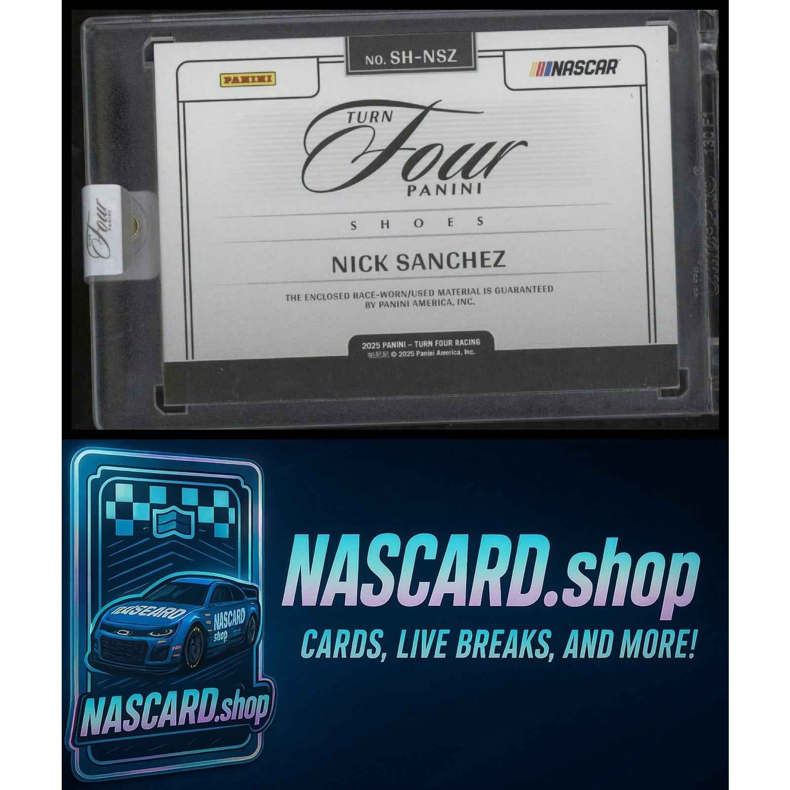 2025 Panini Turn Four #SH-NSZ Nick Sanchez Shoes Red #/10