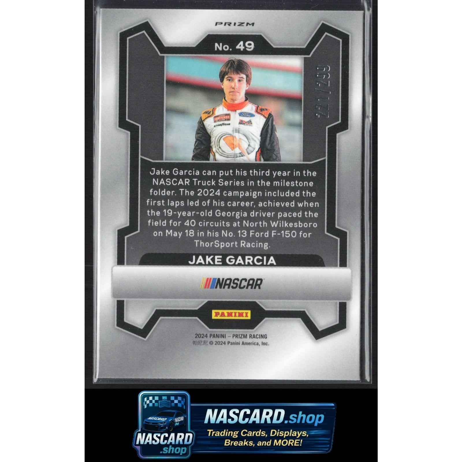 2024 Panini Prizm #49 Jake Garcia Red #/299