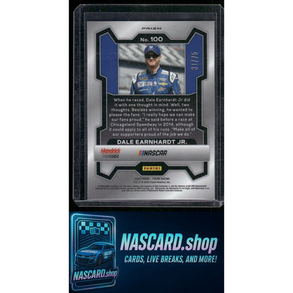 2024 Panini Prizm #100 Dale Earnhardt Jr Checkered Flag #/75