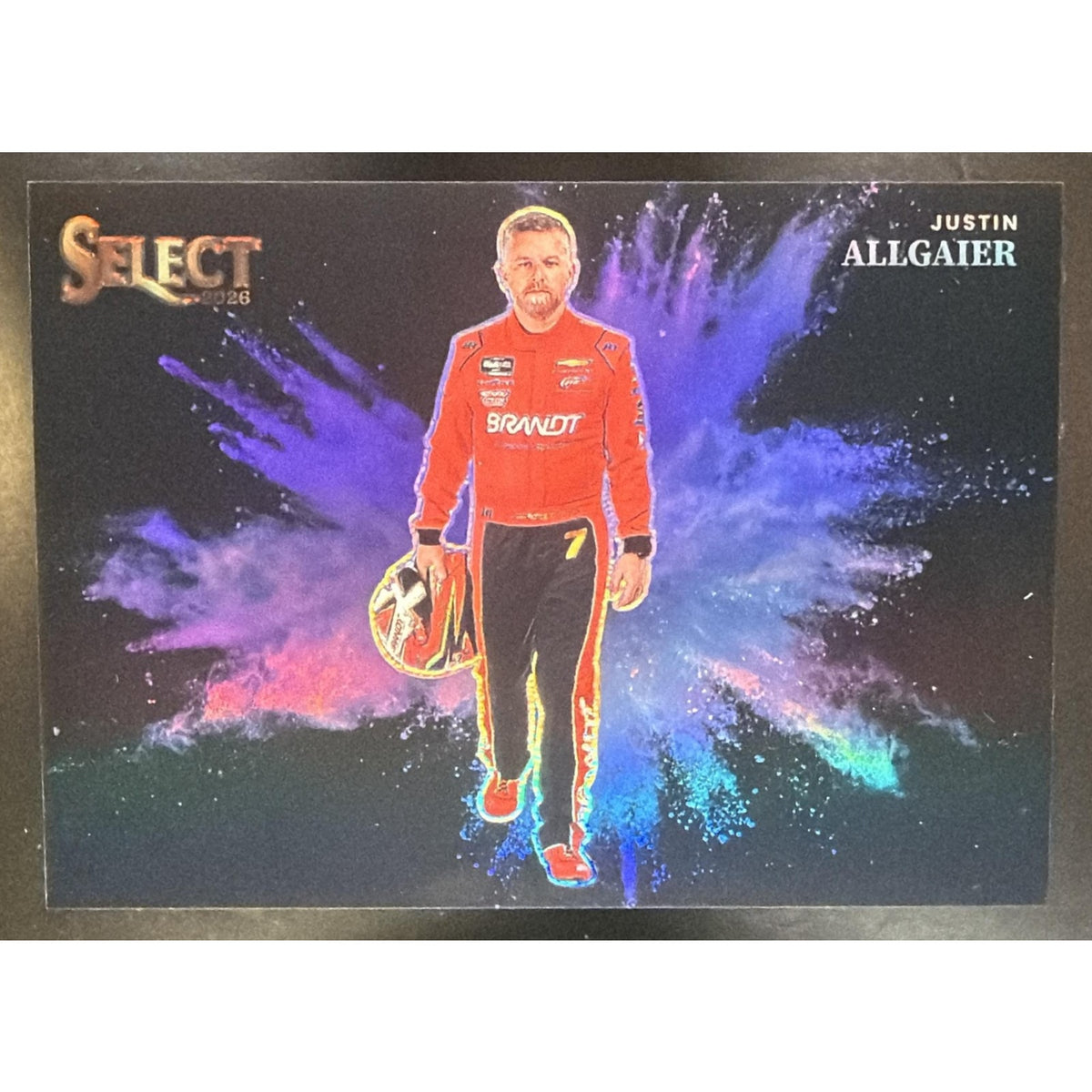 2026 Panini Select NASCAR Justin Allgaier #9 Black Color Blast