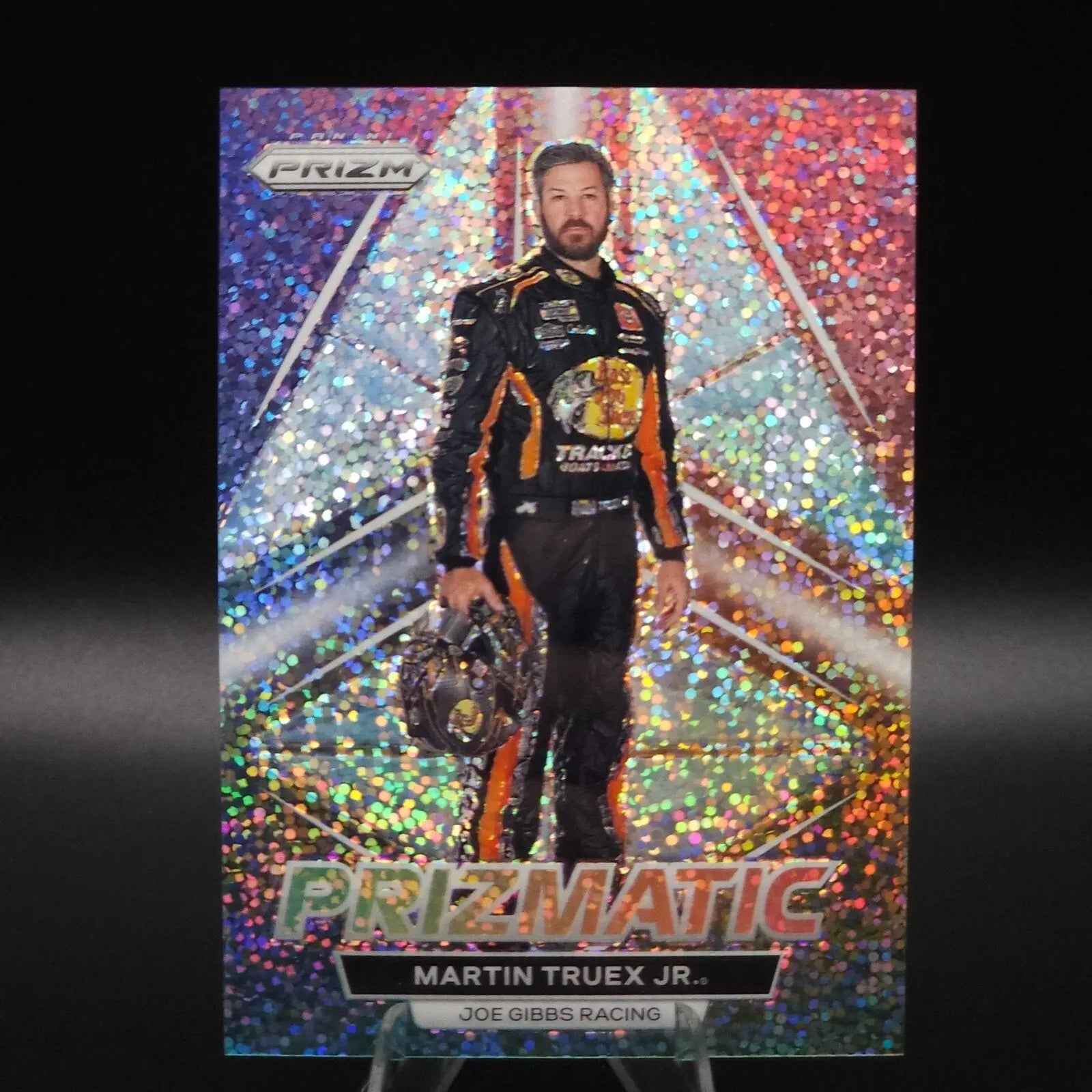 2023 Panini Prizm - Prizmatic Martin Truex Jr. #P2 White Sparkle Prizm - NASCARD.shop