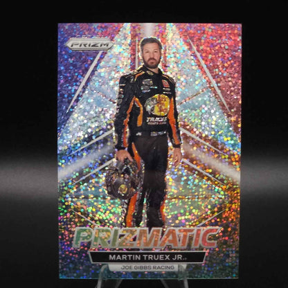 2023 Panini Prizm - Prizmatic Martin Truex Jr. #P2 White Sparkle Prizm - NASCARD.shop
