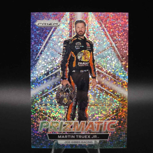 2023 Panini Prizm - Prizmatic Martin Truex Jr. #P2 White Sparkle Prizm - NASCARD.shop