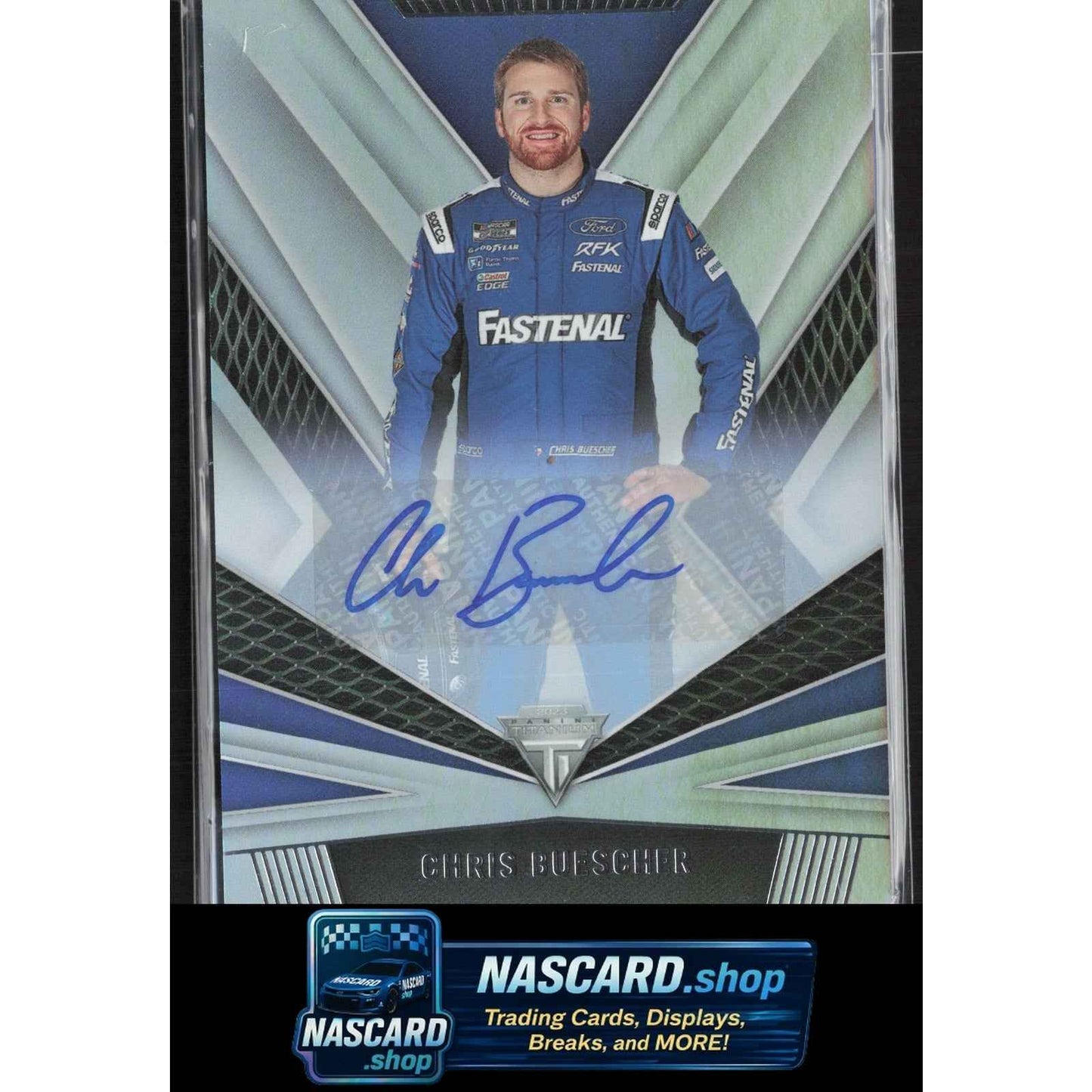 2023 Panini Chronicles #1 Chris Buescher Titanium Autographs