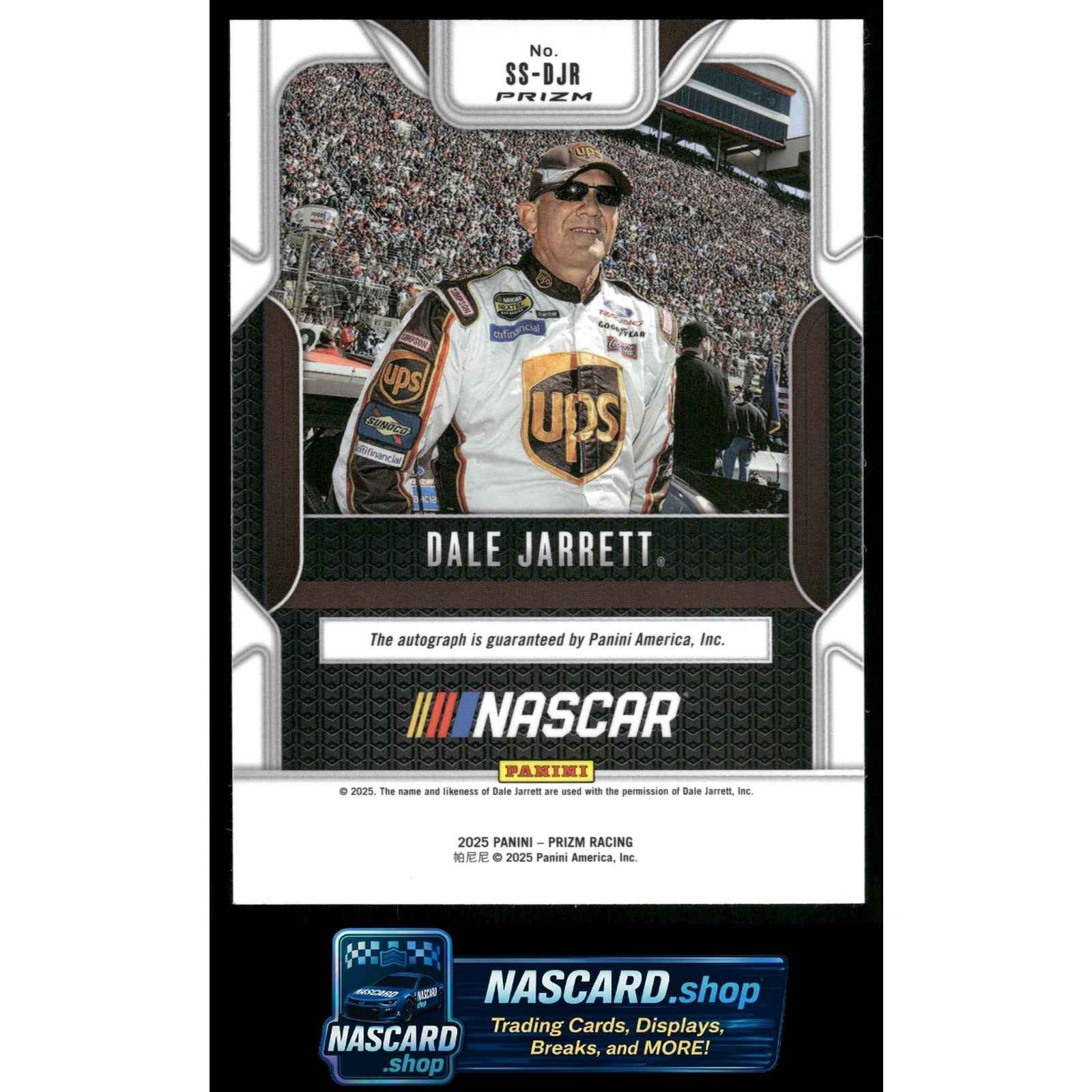 2025 Panini Prizm #SS-DJR Dale Jarrett Sensational Signatures