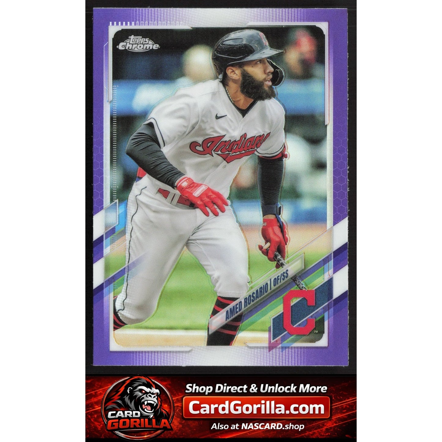 2021 Topps Chrome Update #USC22 Amed Rosario Purple Refractor
