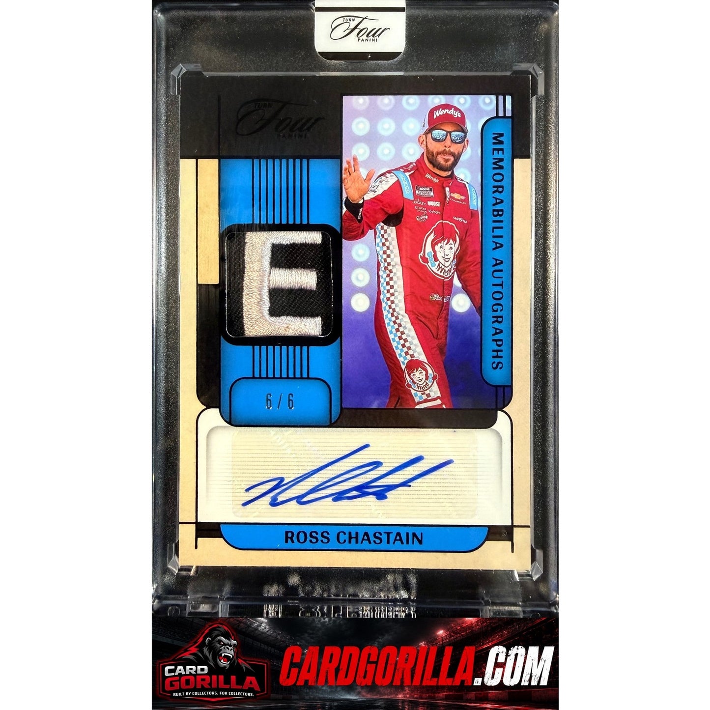 2026 Panini Turn Four Ross Chastain Memorabilia Autographs FOTL Black #6/6