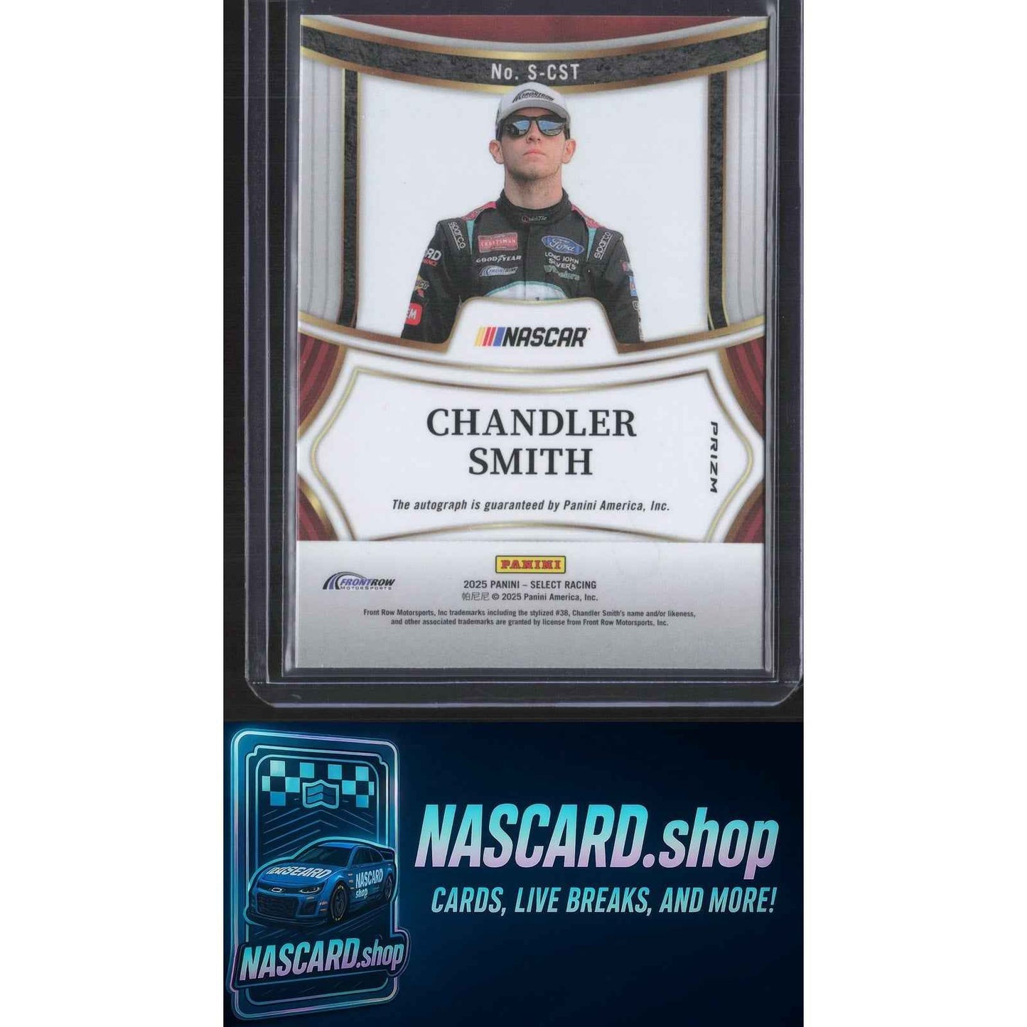 2025 Panini Select #S-CST Chandler Smith Signatures