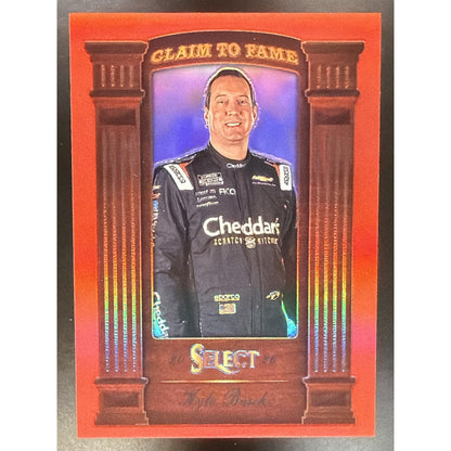 2026 Panini Select NASCAR Kyle Busch #19 Claim to Fame Red Prizms 69/99
