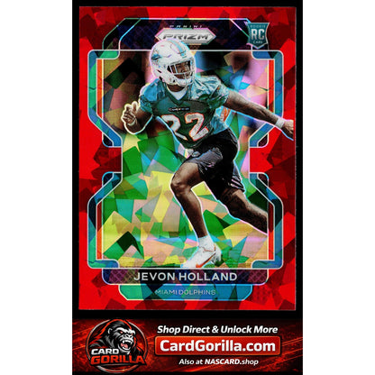 2021 Panini Prizm #392 Jevon Holland Red Ice