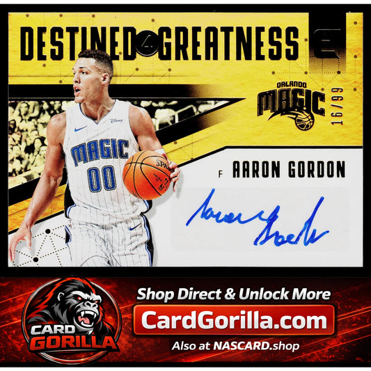 2017-18 Panini Essentials #DG-AGD Aaron Gordon Auto Destined for Greatness #/99