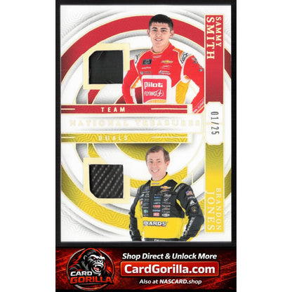 2024 Panini National Treasures Brandon Jones Sammy Smith Team Duals Silver 01/25