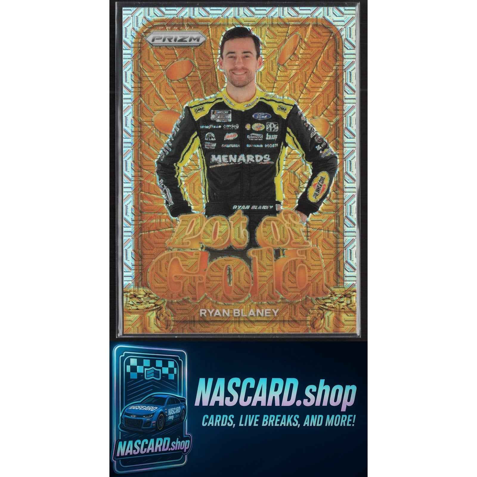 2024 Panini Prizm #11 Ryan Blaney Pot Of Gold Mojo #/25