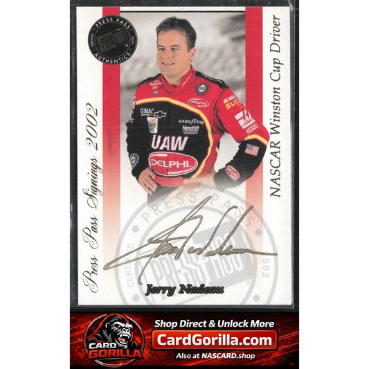 2002 Press Pass #NNO Jerry Nadeau Signings Gold #/50