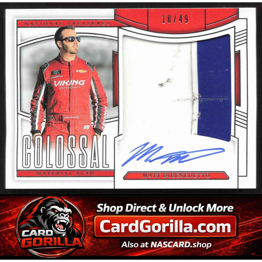 2025 Panini National Treasures Matt DiBenedetto Colossal Material Auto #/49