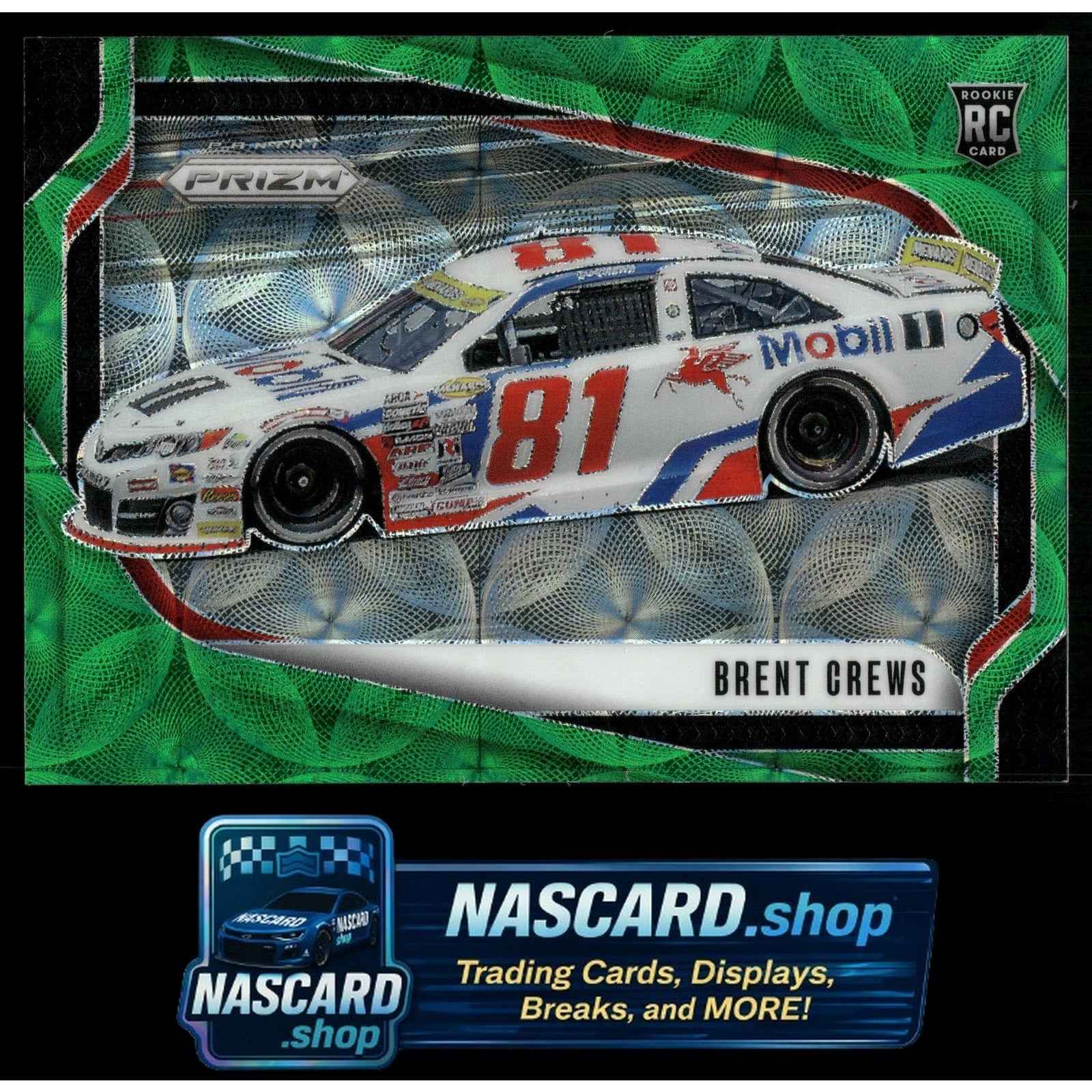 2025 Panini Prizm #129 Brent Crews Green Scope #/149 RC