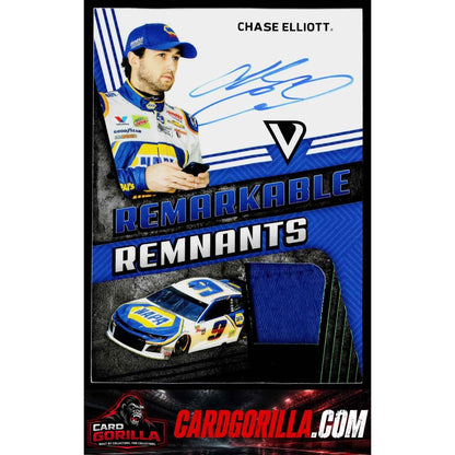 2018 Panini Victory Lane #RR-CE Chase Elliott Remarkable Remnants Green #/50