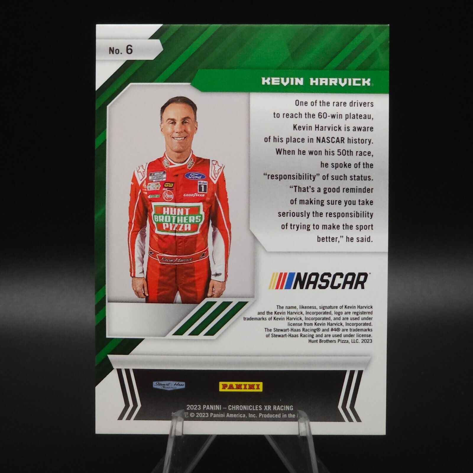 2023 Panini Chronicles - XR Holo Silver #6 Kevin Harvick /10 - NASCARD.shop