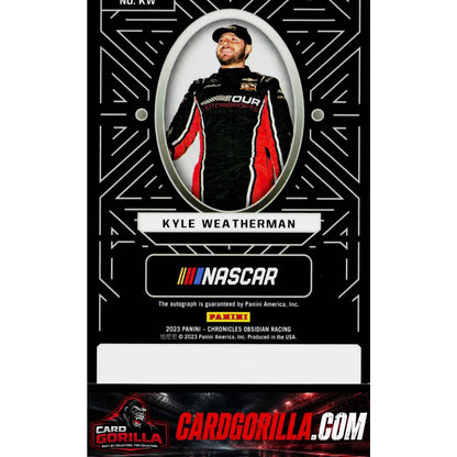 2023 Panini Chronicles #KW Kyle Weatherman Obsidian Signatures