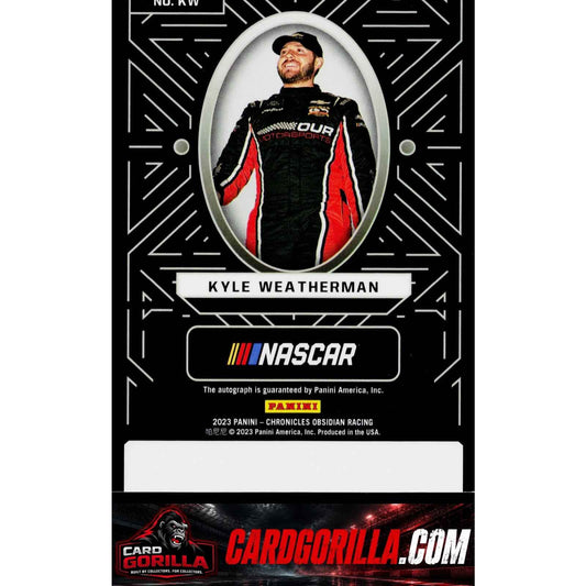 2023 Panini Chronicles #KW Kyle Weatherman Obsidian Signatures