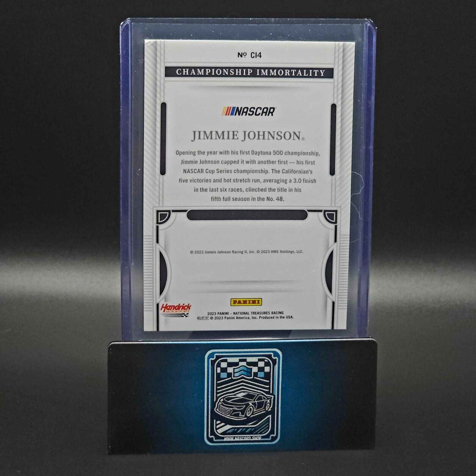 2023 Panini National Treasures Championship Immortality #CI4 Jimmie Johnson /25 - Card Gorilla