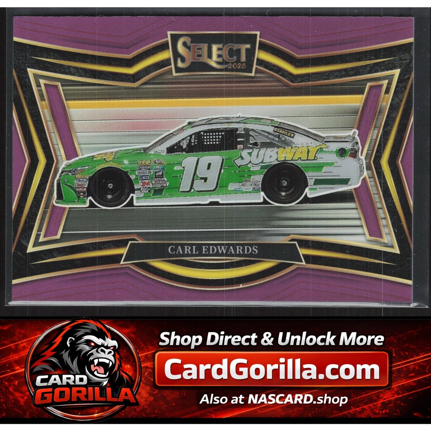 2025 Panini Select #169 Carl Edwards Purple Prizms #/85