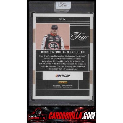 2025 Panini Turn Four #51 Brenden Butterbean Queen #/75 RC