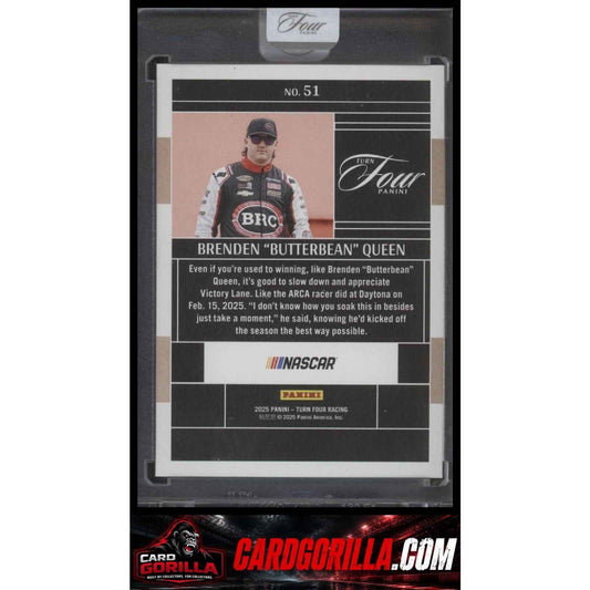 2025 Panini Turn Four #51 Brenden Butterbean Queen #/75 RC