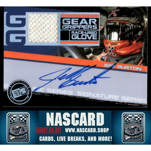 2006 Press Pass Stealth Vault #GGS-JB Jeff Burton Gear Grippers Autographs - NASCARD.shop