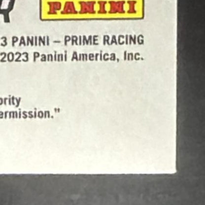2023 Panini Prime Denny Hamlin #RUD-DHA Race Used Duals Sheet Metal 22/99 MEM